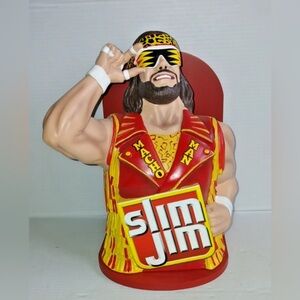 NIB! Macho Man Randy Savage Slim Jim Display - 2025